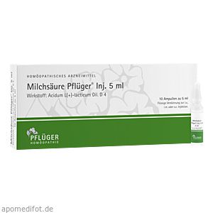 MILCHSÄURE Pflüger Injektionslösung 5 ml