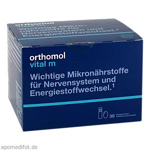 ORTHOMOL Vital M Trinkfläschchen/Kaps.Kombipack.