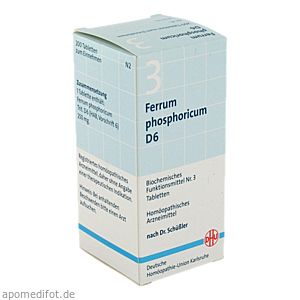 BIOCHEMIE DHU 3 Ferrum phosphoricum D 6 Tabletten