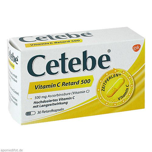 CETEBE Vitamin C Retardkapseln 500 mg