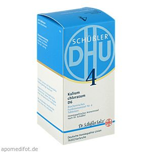 BIOCHEMIE DHU 4 Kalium chloratum D 6 Tabletten