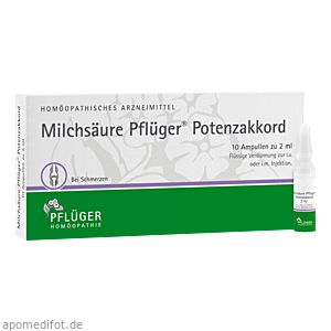 MILCHSÄURE Pflüger Potenzakkord Inj.-Lsg.Amp.