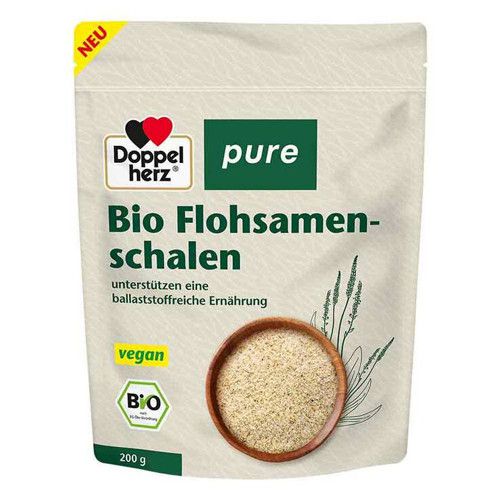 DOPPELHERZ Bio Flohsamenschalen pure Pulver