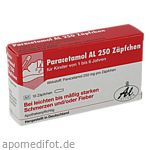 PARACETAMOL AL 250 Kleinkindersuppositorien