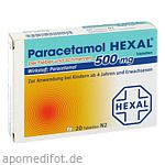 PARACETAMOL 500 mg HEXAL b.Fieber u.Schmerzen Tab.