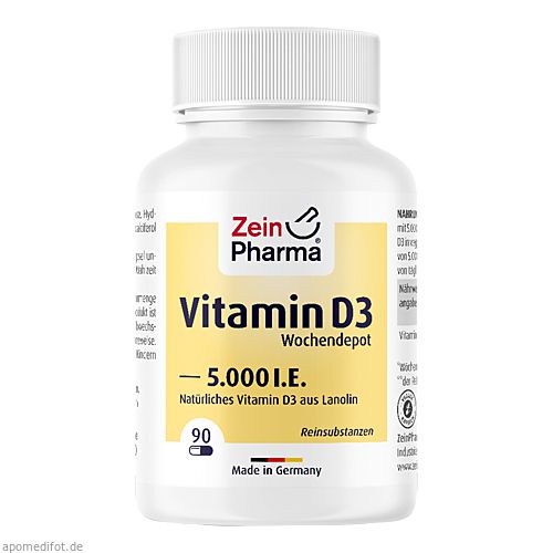 VITAMIN D3 5.000 I.E. Wochendepot Kapseln 90 St